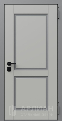 Фото «Квартирная дверь с зеркалом внутри и отделкой филенкой №5»