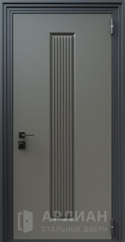 Фото «Входная дверь лабиринт с тремя контурами уплотнения в белом матовом цвете внутри №19»