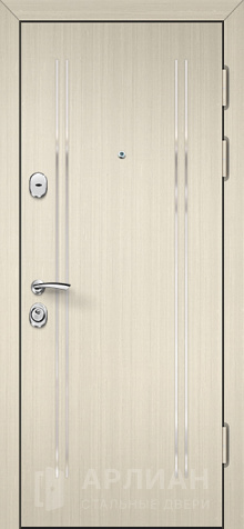 Фото «Белая дверь трендо с вертикальными ребрами жесткости №8»